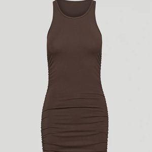 TNA Malibu Dress in Rich Mocha Brown